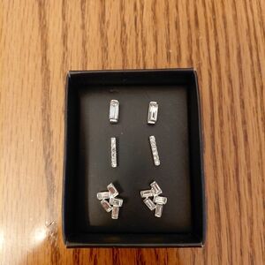 Avon Diamonesque Stud Earring Trio